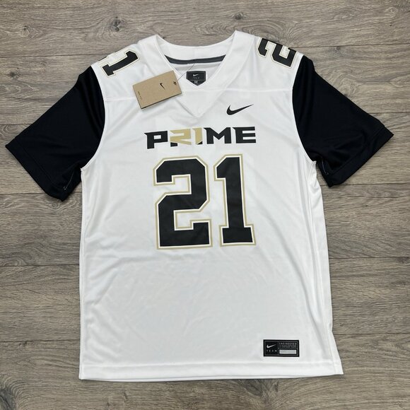 Nike Prime Sadeur Sanders Jersey Sz Medium Mens White Prime 2.0 #21 Football - Picture 1 of 11